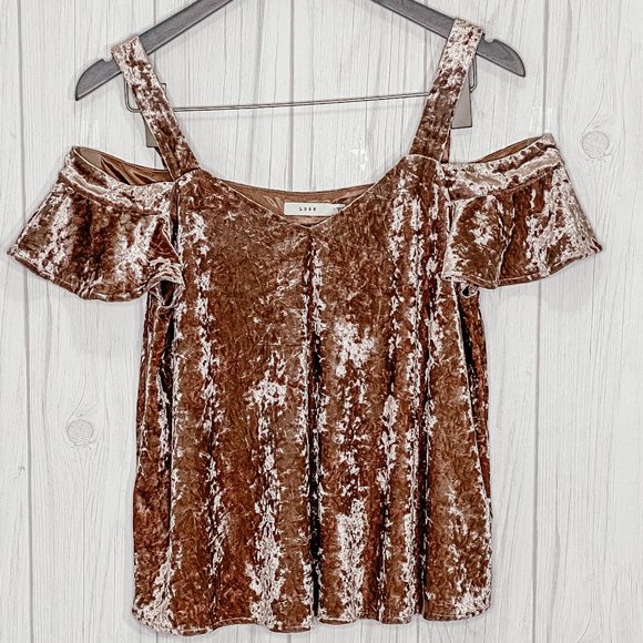 Lush Short Sleeve Velvet Crop Top Deep Pink - Picture 3 of 9